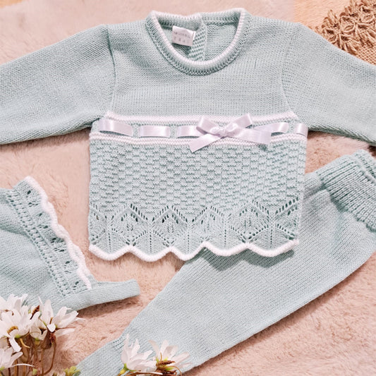 Conjunto 3 piezas verde (0 a 3 meses)