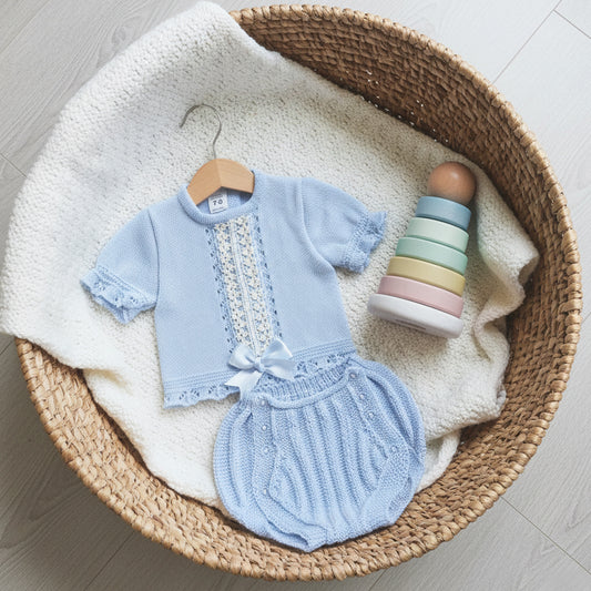 Conjunto 2 piezas azul celeste (0 a 3 meses)