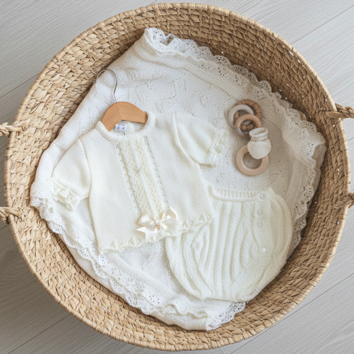 Conjunto 2 piezas crudo (0 a 3 meses)