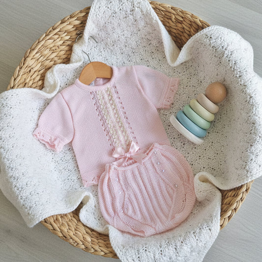 Conjunto 2 piezas rosa (0 a 3 meses)