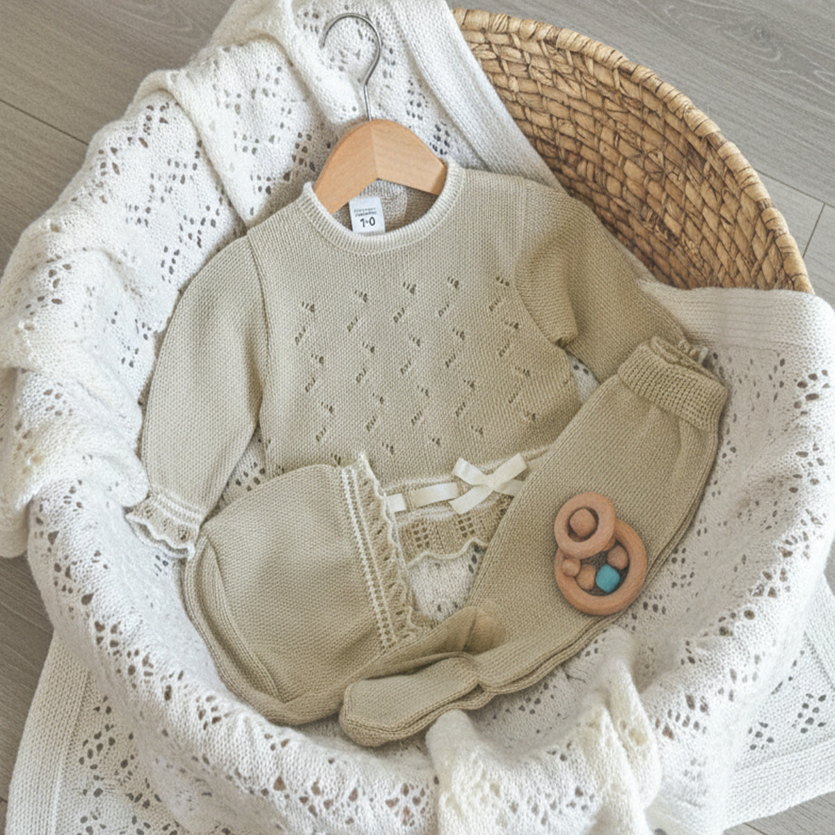 Conjunto arena 3 piezas (0 a 3 meses)