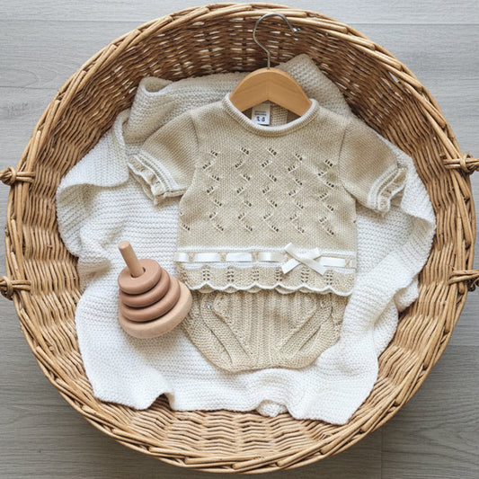 Conjunto perle arena (0 a 3 meses)