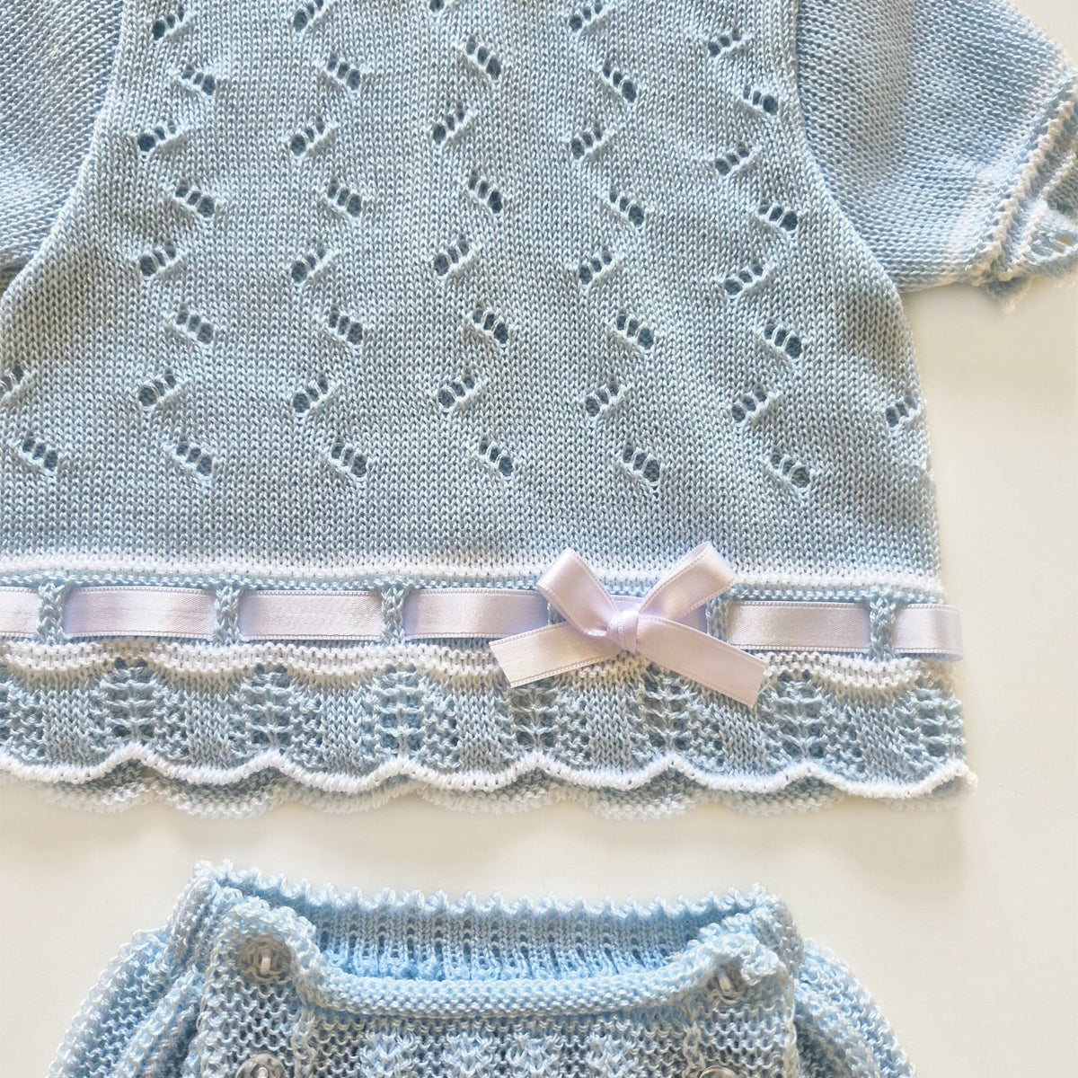 Conjunto perle celeste (0 a 3 meses)