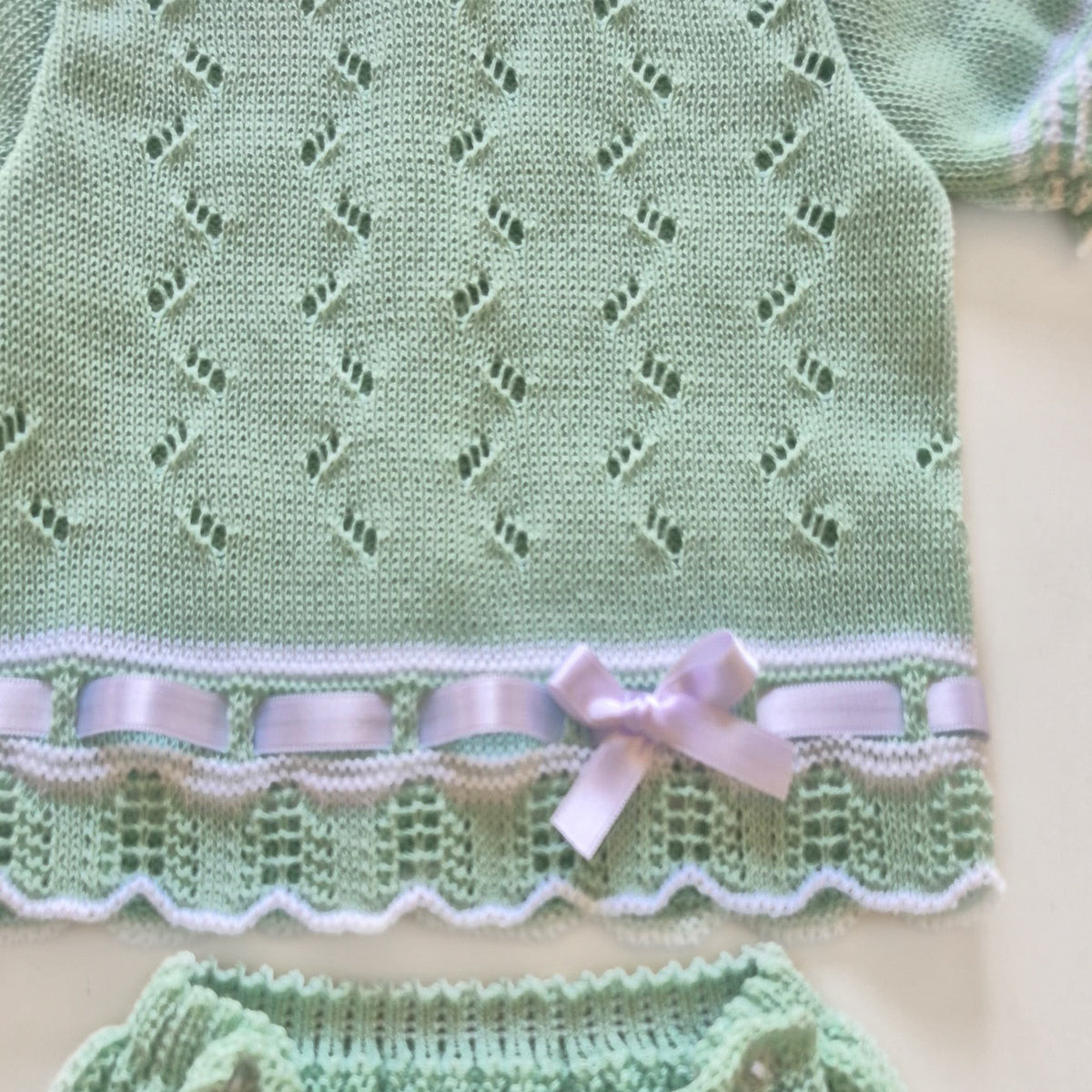 Conjunto perle verde (0 a 3 meses)