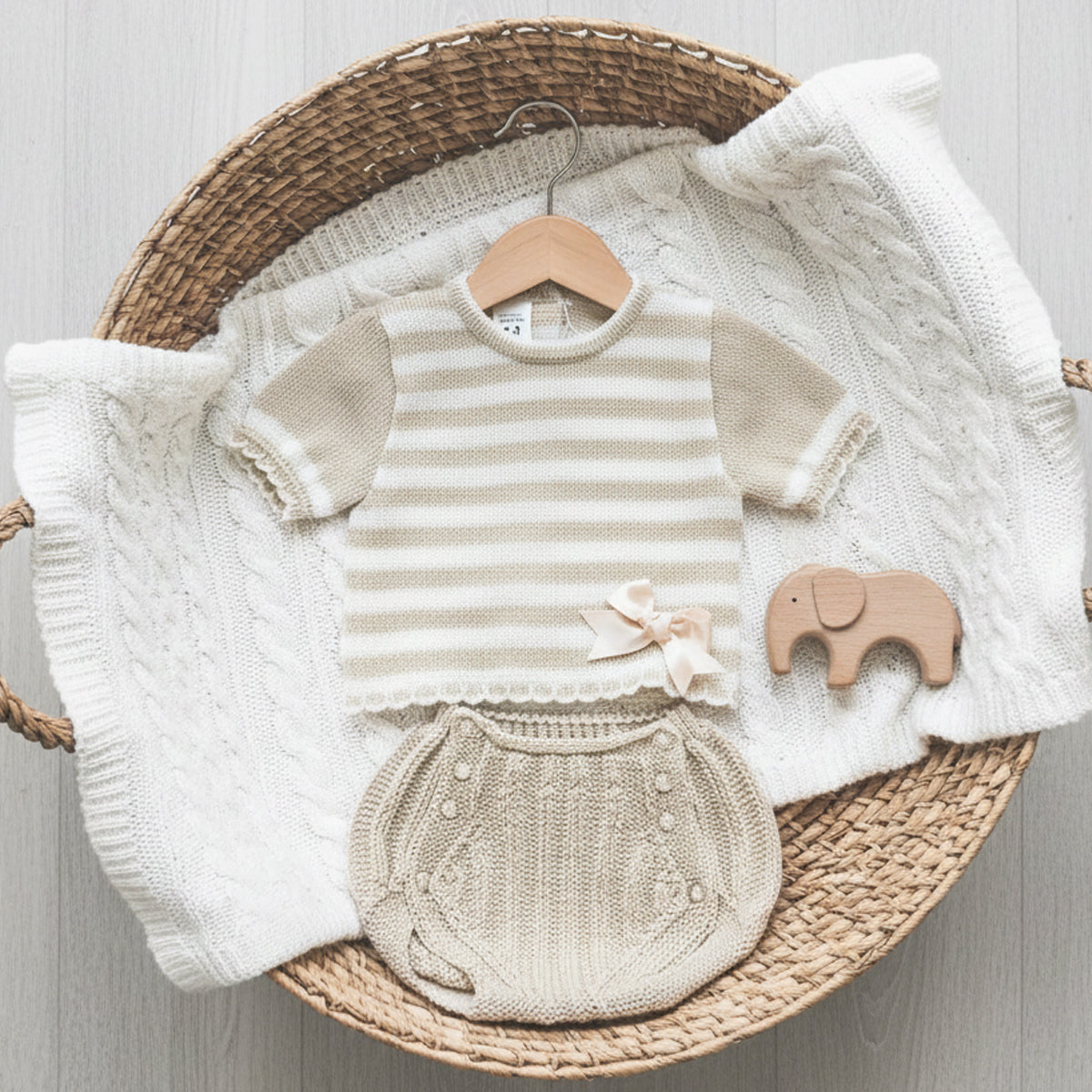 Conjunto perle arena (0 a 3 meses)