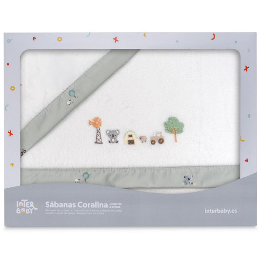 Sábanas mini cuna coralina Koala