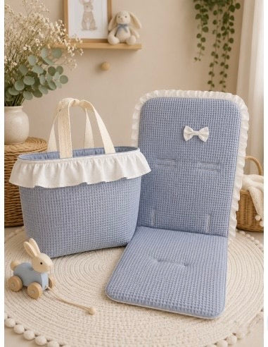 Set de colchoneta universal + bolso azul