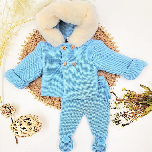 Conjunto San Francisco azul (1 a 12 meses)