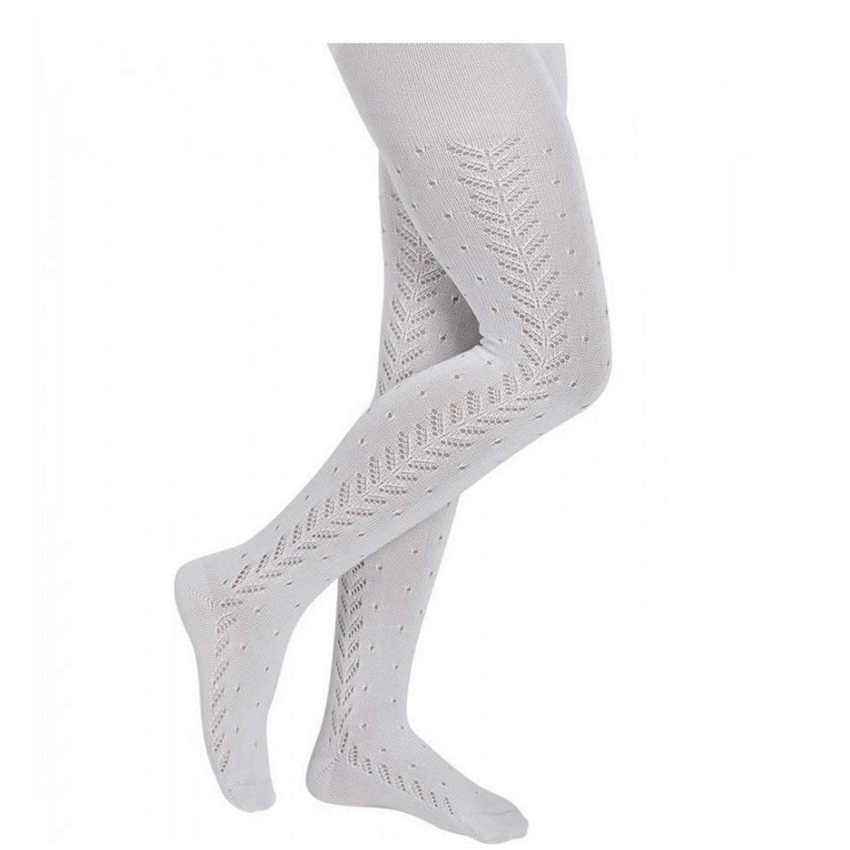 Leotardo calado marfil bebé (0000 a 2)