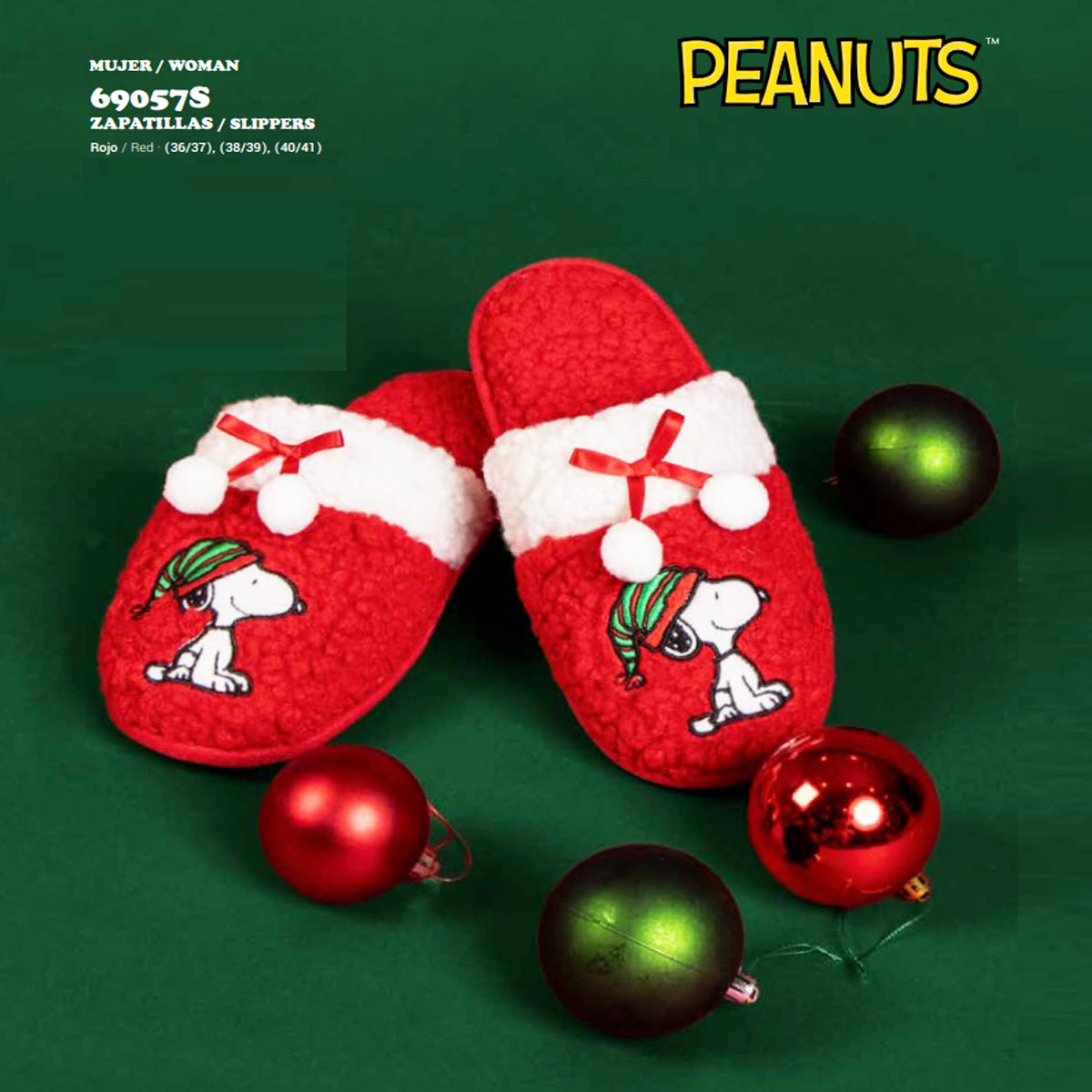 Zapatillas Navidad Snoopy