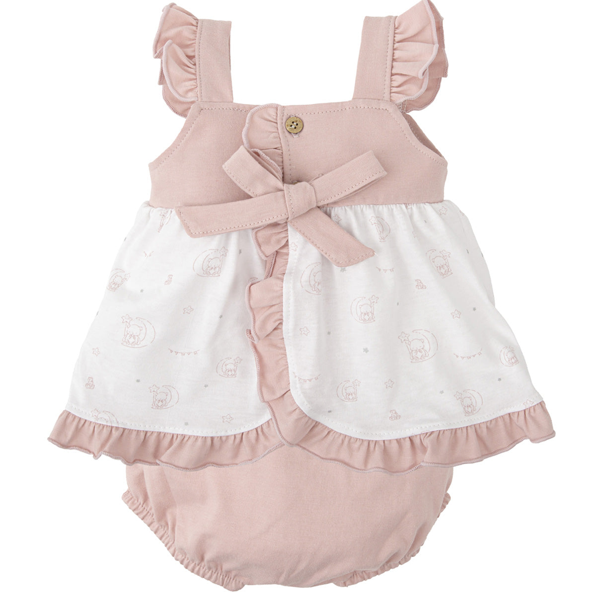 Conjunto ranita rosa encanto (1 a 12 meses)