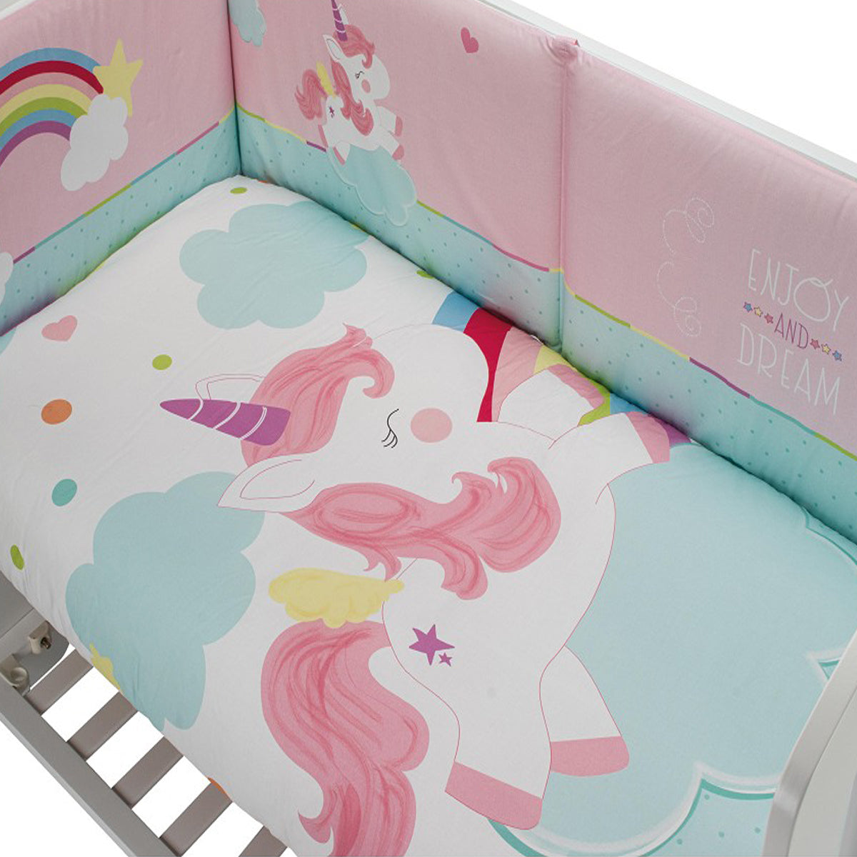 Funda Nórdica + Chichonera Unicornio Rosa