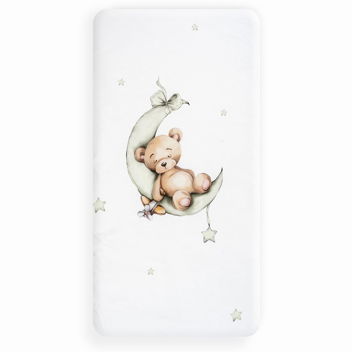Funda nordica + chichonera verde oso luna
