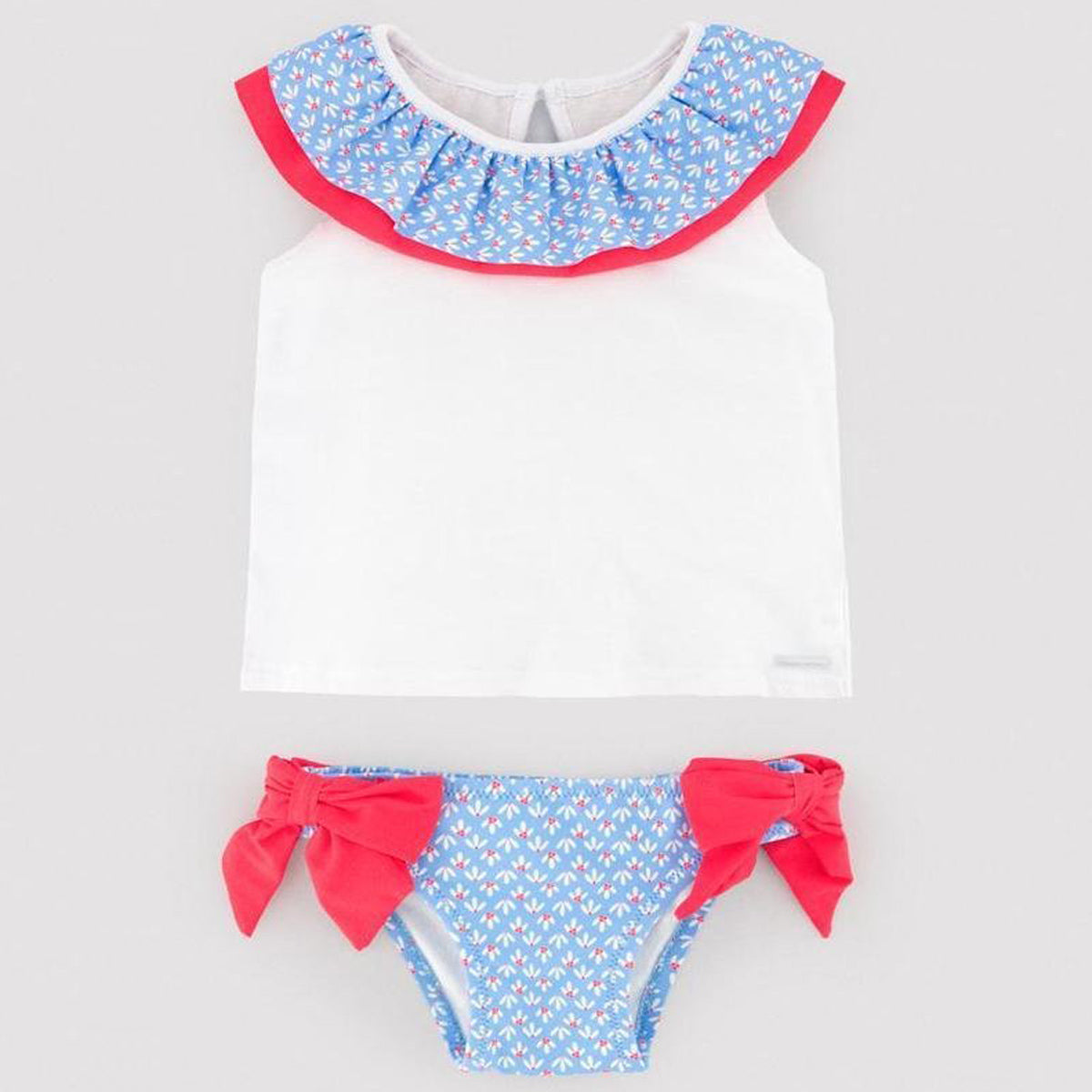 Conjunto de baño volantes (6 a 36 meses)