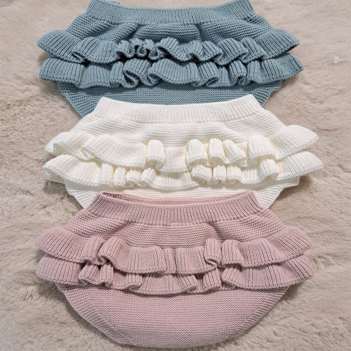 Pololo/Braga de punto con volante (1 a 12 meses)