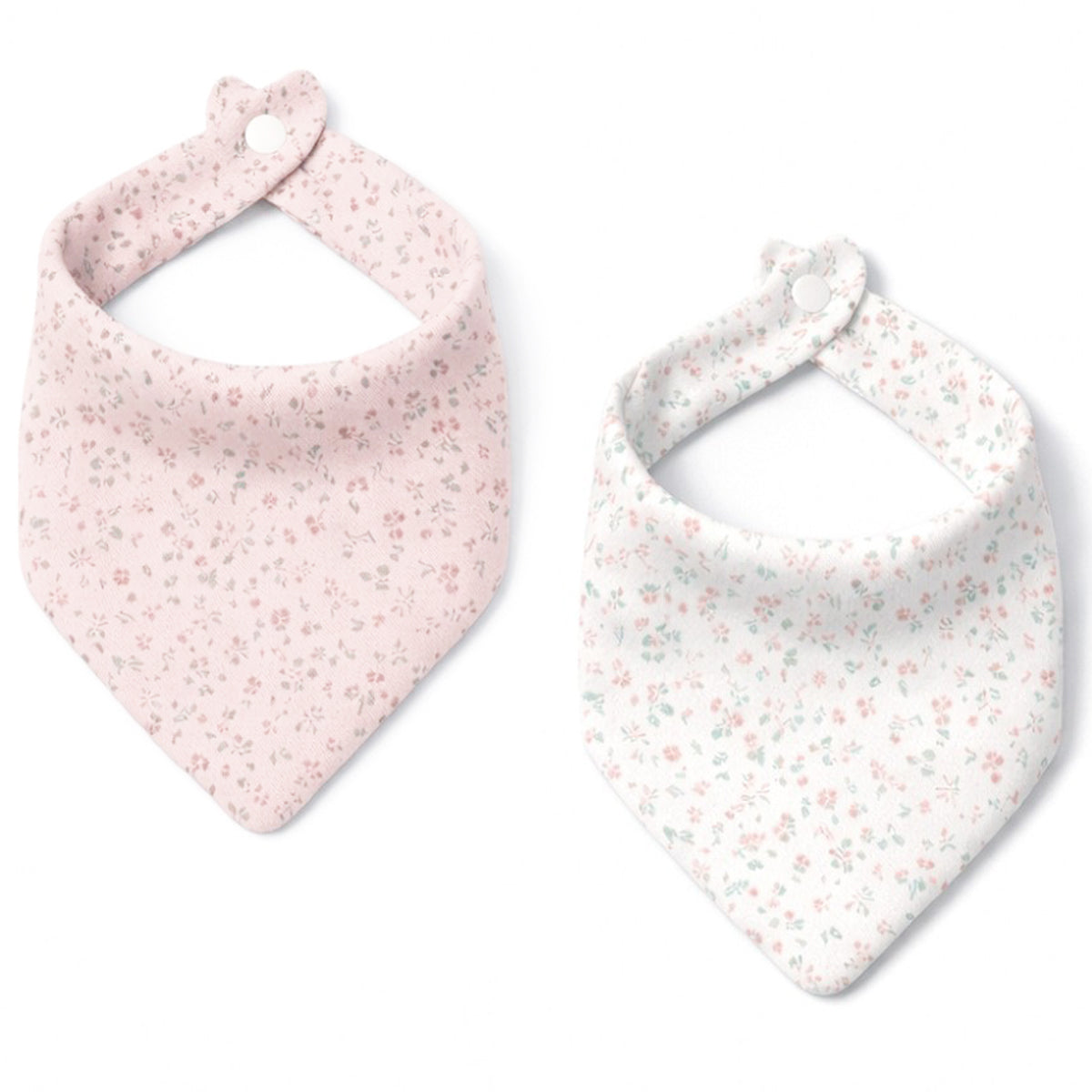 Pack 2 baberos bandana (flores)