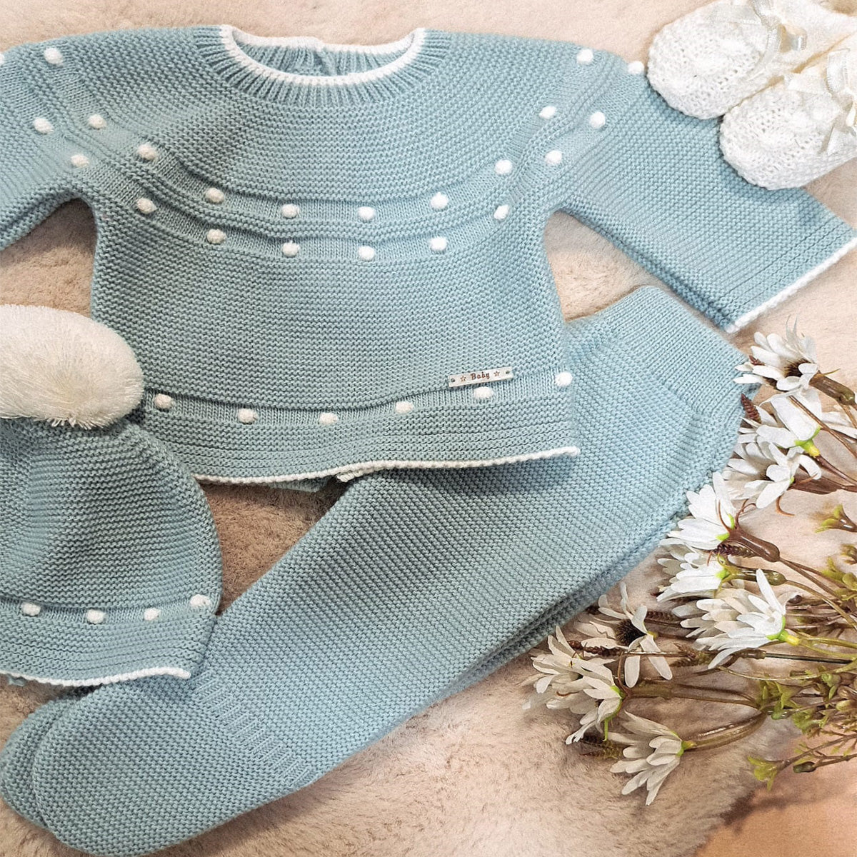 Conjunto 3 piezas verde (00 a 12 meses)