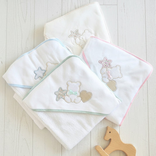 Capa de baño oso estrella (80x80cm)
