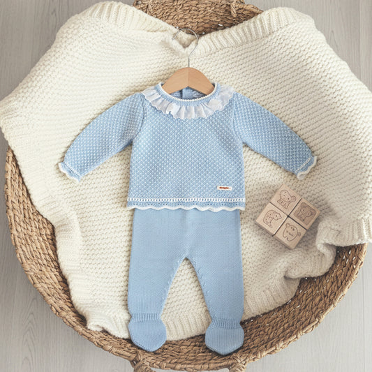 Conjunto 2 piezas celeste (00 a 6 meses)