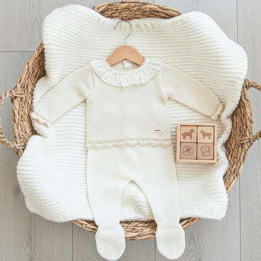 Conjunto 2 piezas crudo (00 a 6 meses)