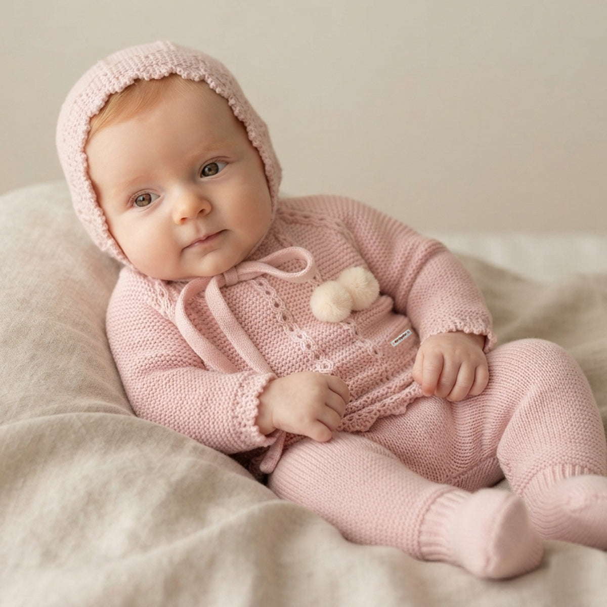 Conjunto de lana maquillaje (0 a 6 meses)