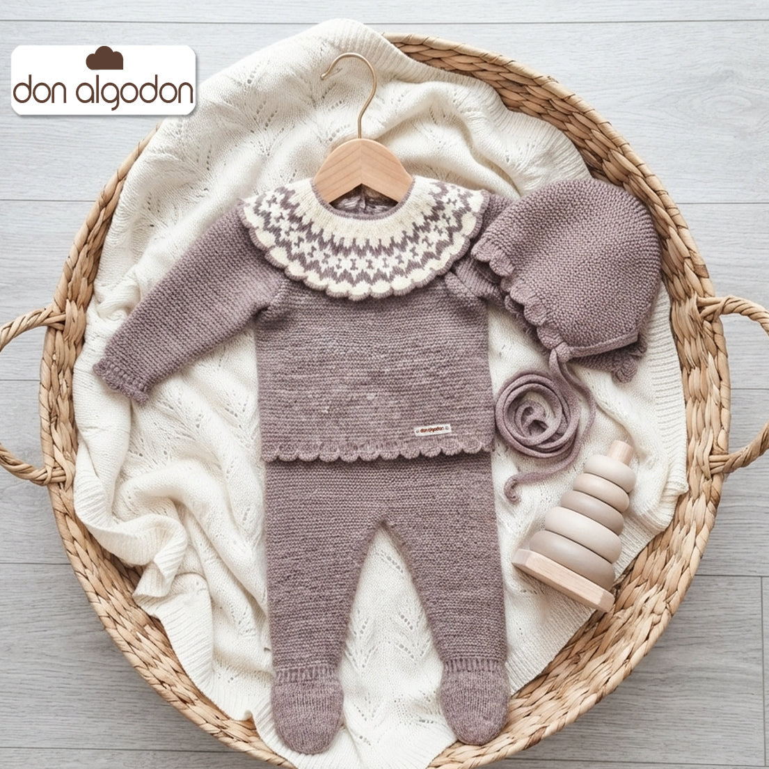 Conjunto lana Angora (0 a 6 meses)