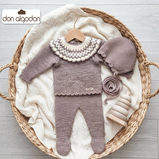 Conjunto lana Angora (0 a 6 meses)