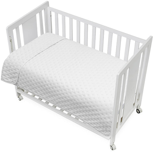 Manta reversible gofrado blanco