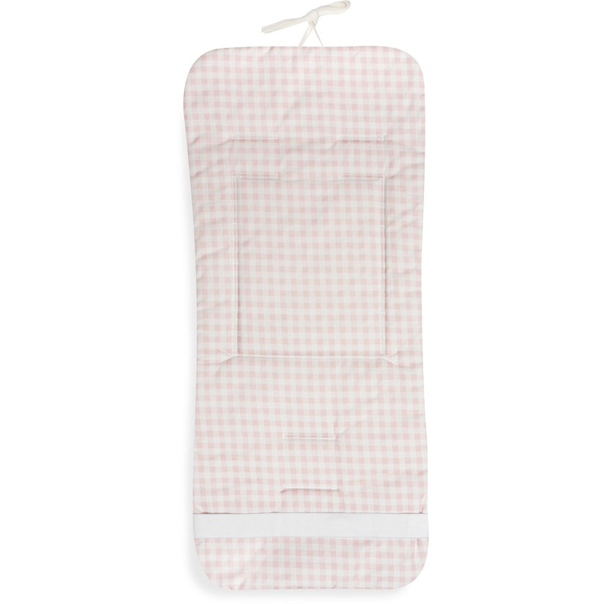 Colchoneta reversible de cuadros y flores