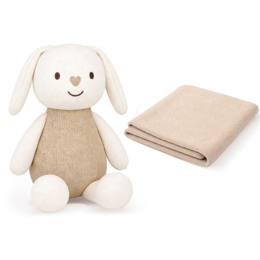 Pack regalo, Toquilla + Muñeco beige