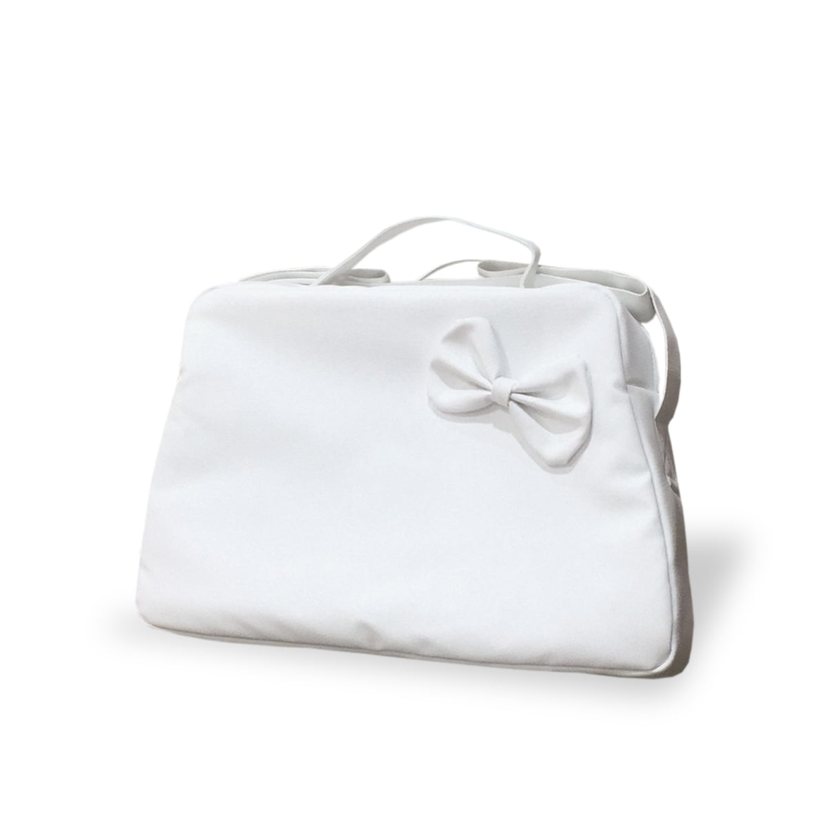 Bolso Polipiel Blanco Lazo