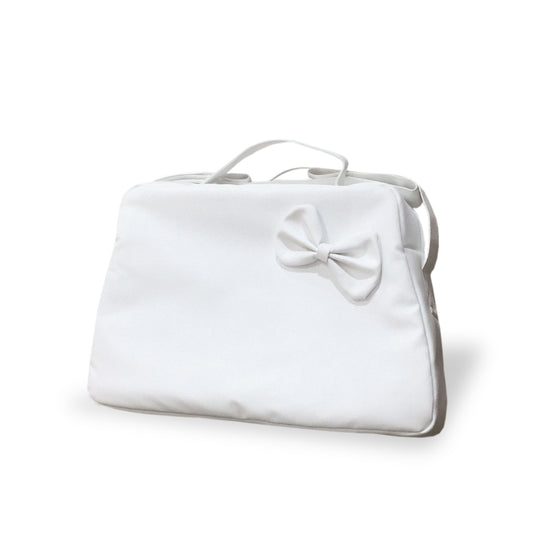 Bolso Polipiel Blanco Lazo