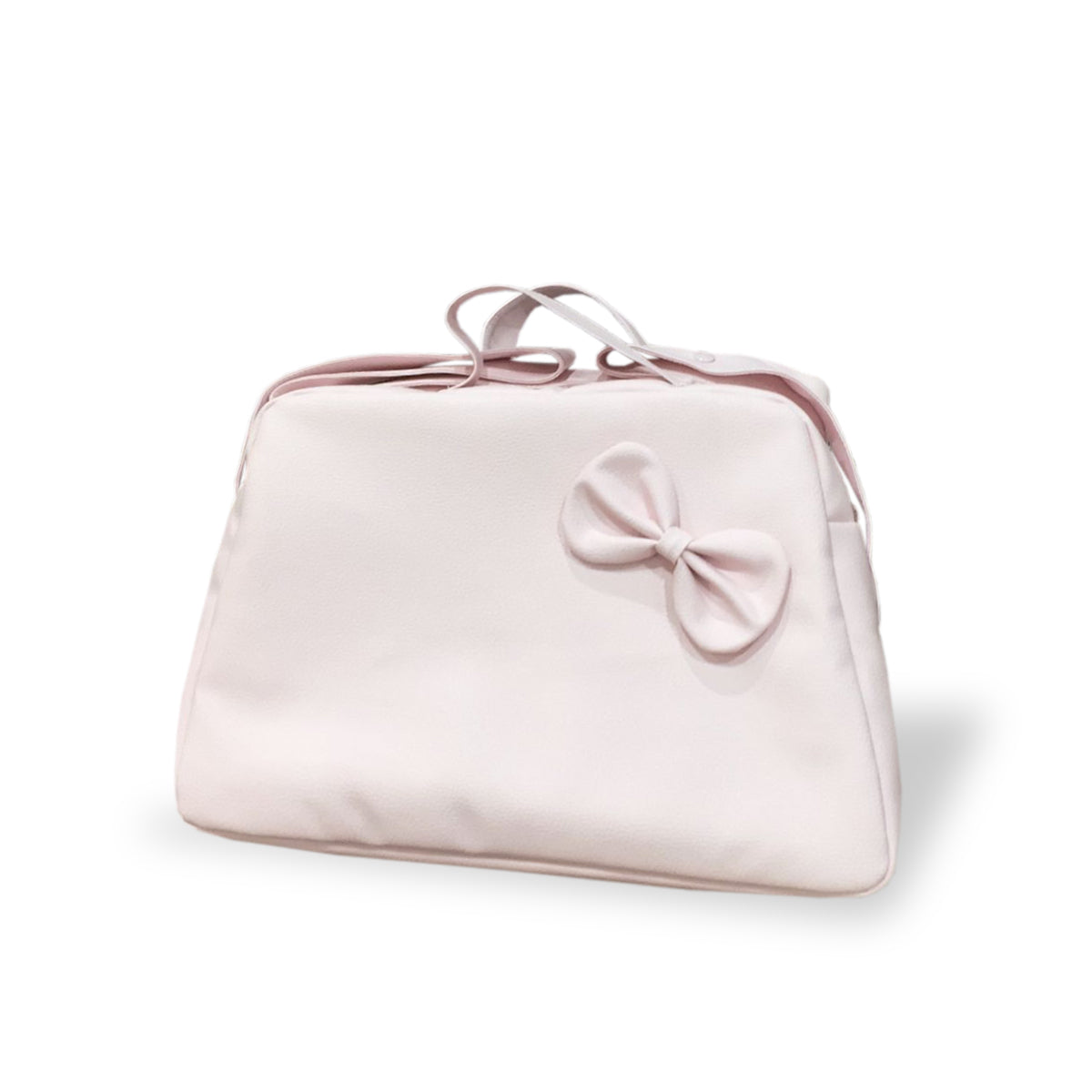 Bolso Polipiel Rosa Lazo