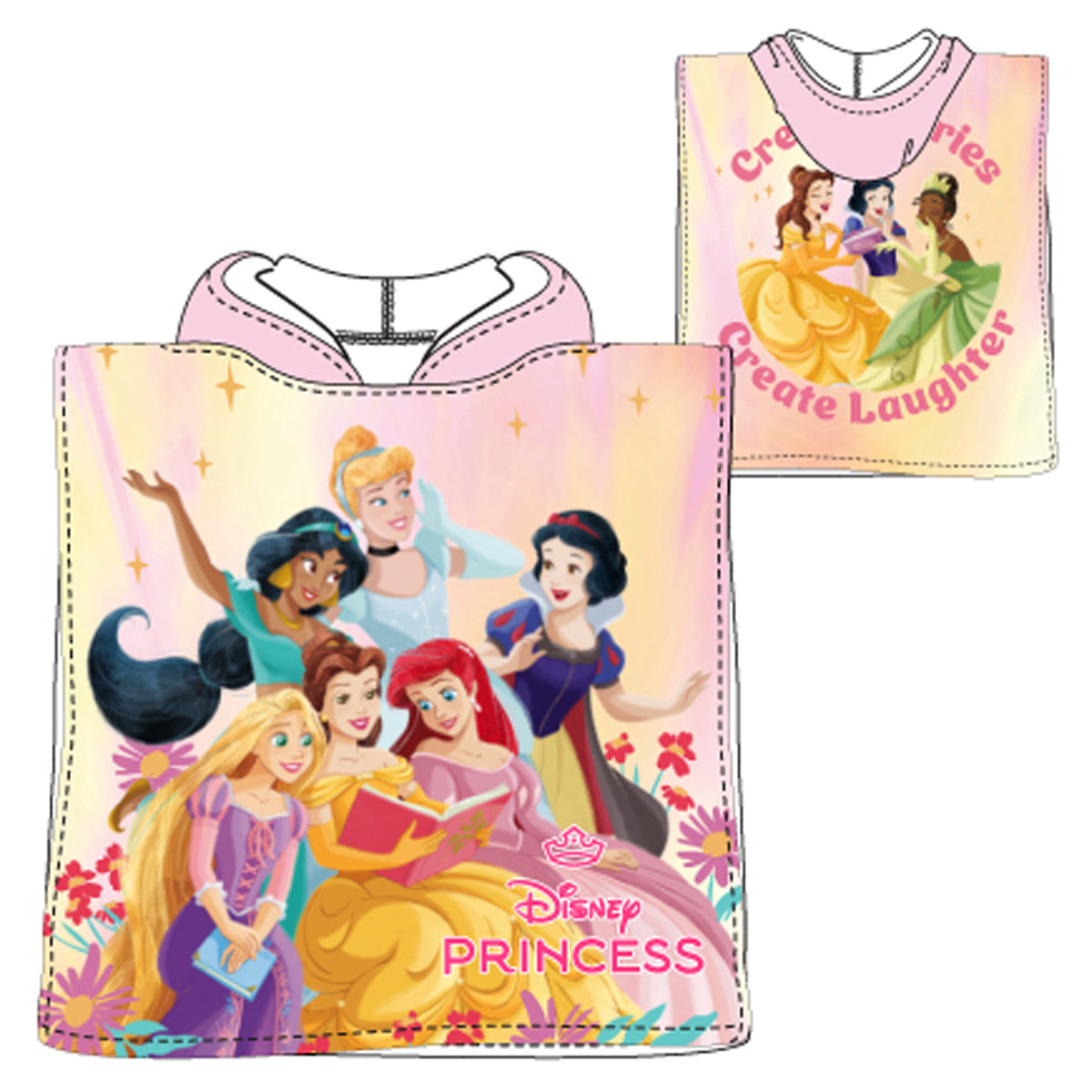 Poncho infantil Princesas