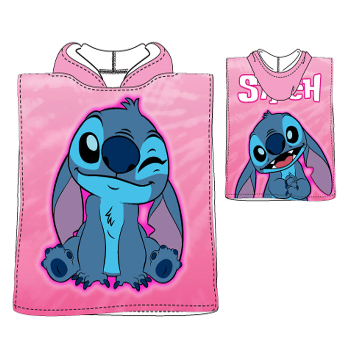 Poncho infantil Stitch