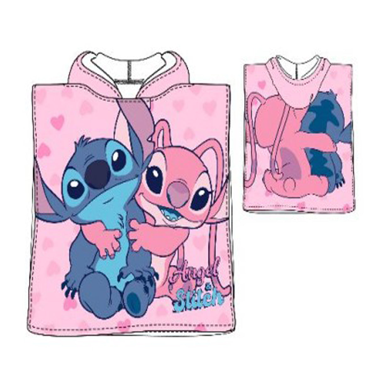 Poncho infantil Stitch