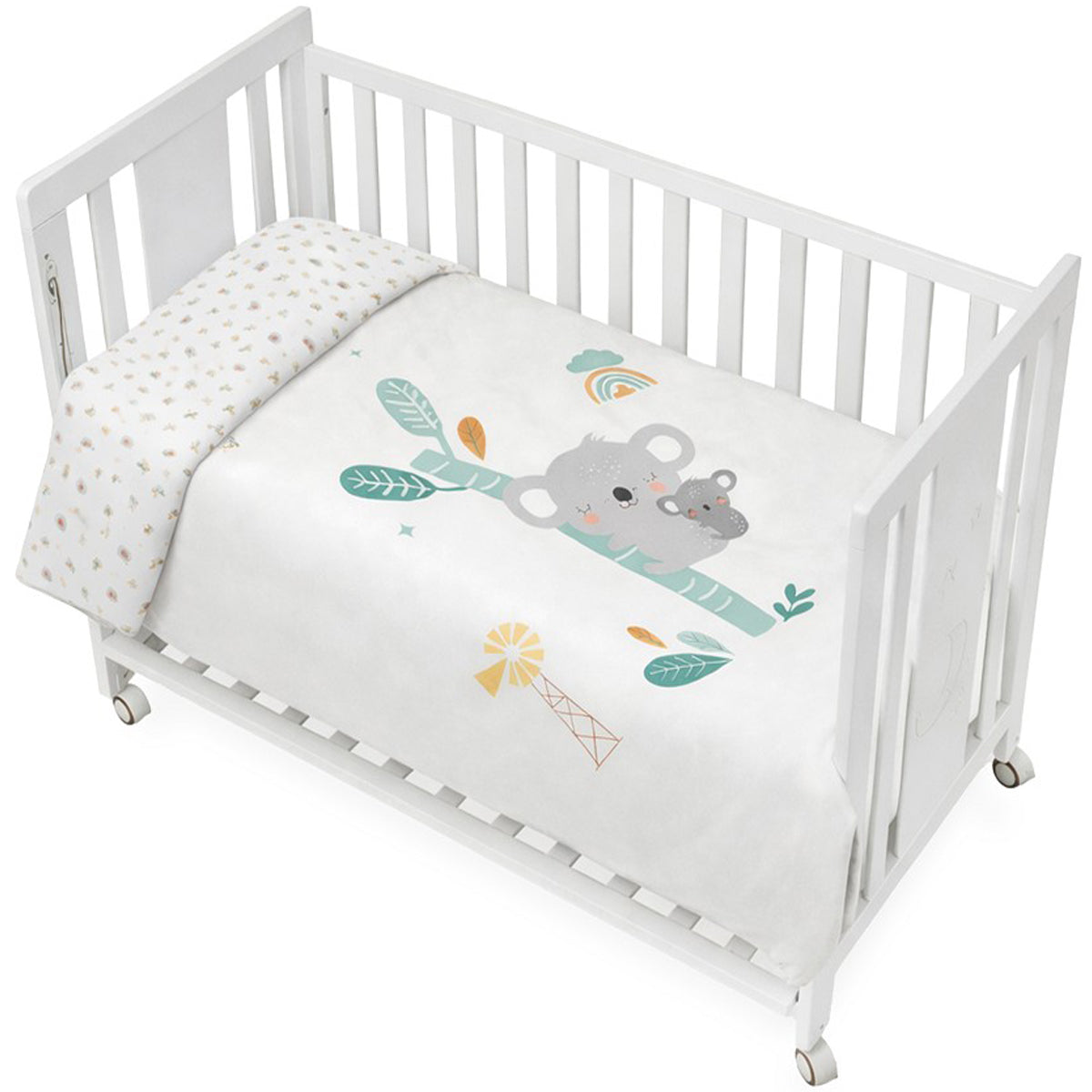 Set funda nórdica reversible + chichonera Granja Koala