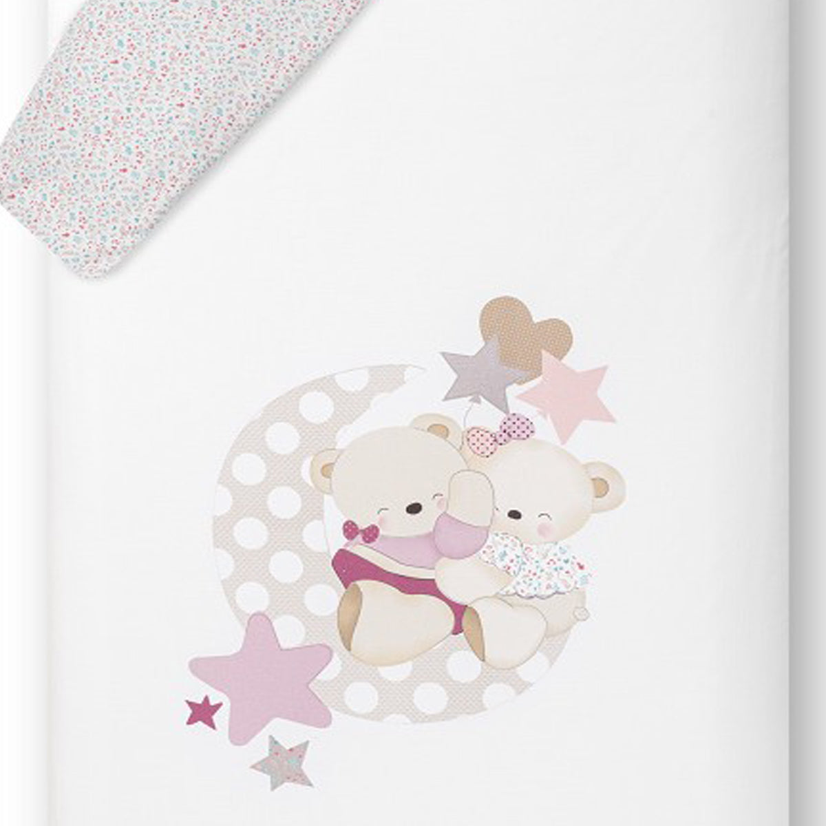 Set funda nórdica reversible + chichonera Flores Petalos