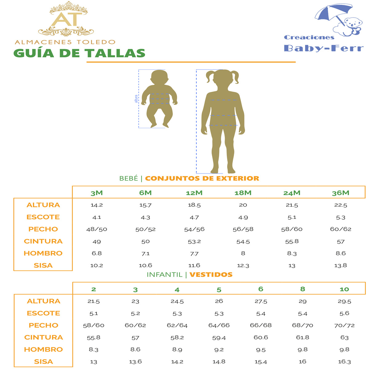 Conjunto infantil (2 a 6 años)