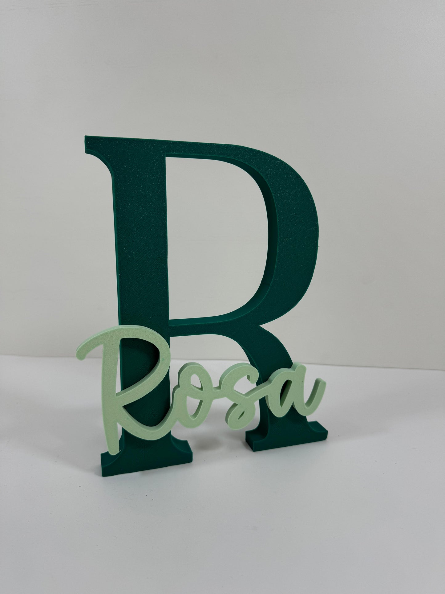 Letra personalizada decorativa Verde-Verde claro