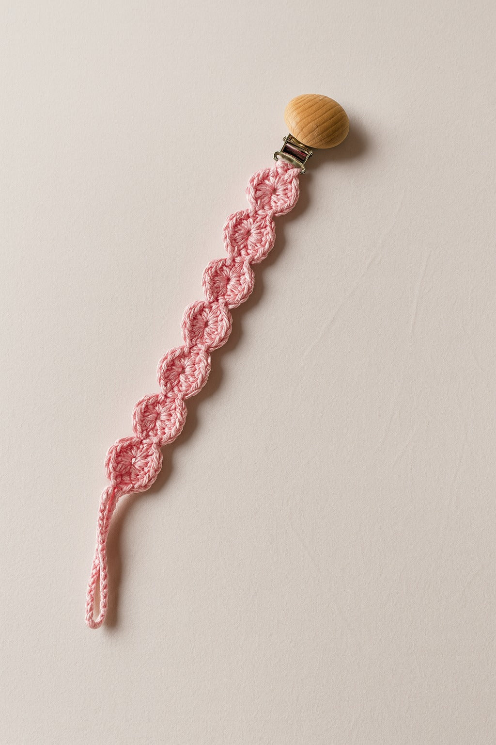Chupetero de crochet, color a elegir