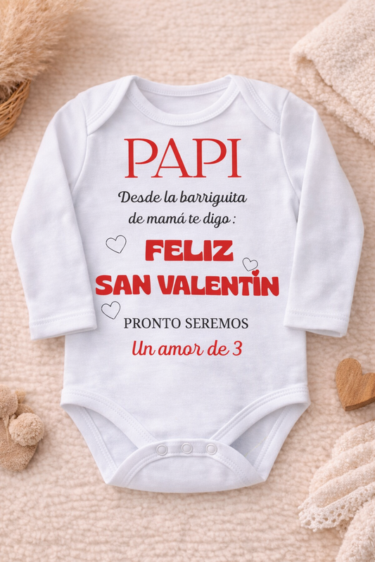 Body personalizado "San Valentin" (0 a 12 meses)