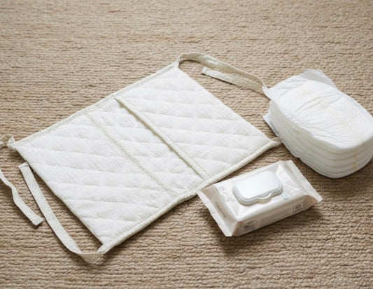 Porta pañales beige