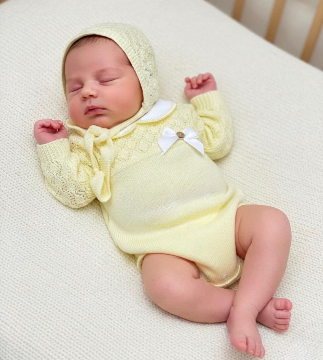 Conjunto 3 piezas amarillo (0 a 6 meses)