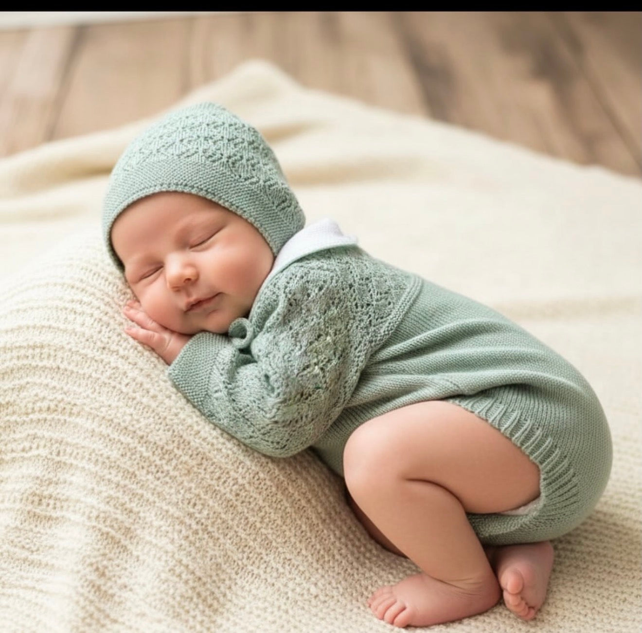 Conjunto 3 piezas verde (0 a 6 meses)