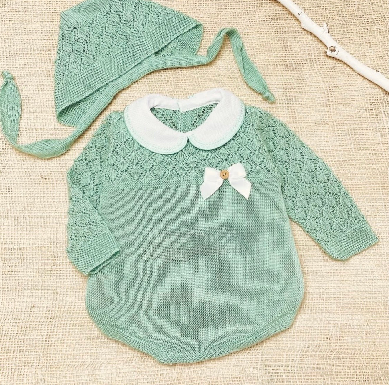 Conjunto 3 piezas verde (0 a 6 meses)