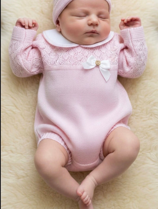 Conjunto 3 piezas rosa (0 a 6 meses)