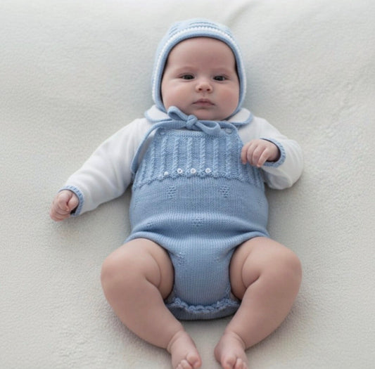 Conjunto 3 piezas azul (0 a 6 meses)