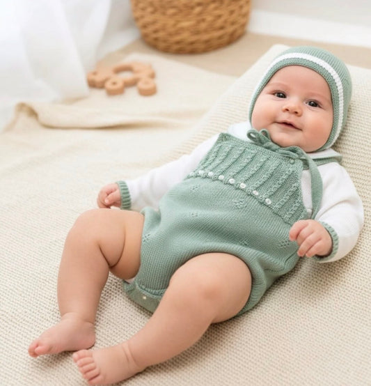 Conjunto 3 piezas verde (0 a 6 meses)