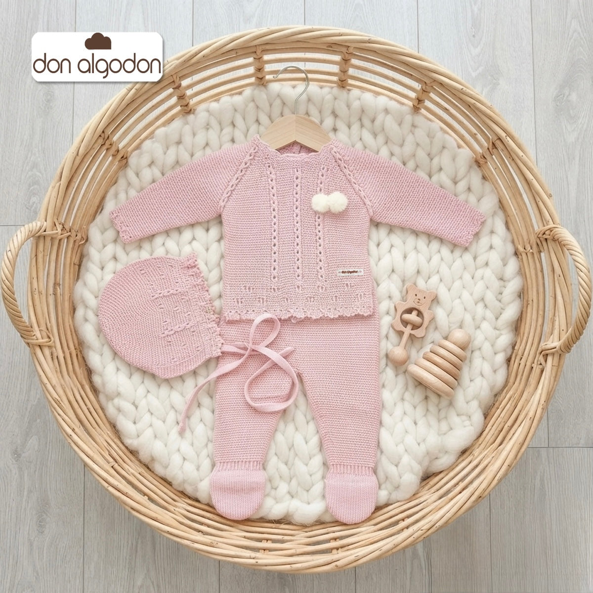 Conjunto de lana maquillaje (0 a 6 meses)